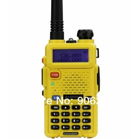 El envío gratuito ! Baofeng UV -5R Amarillo 136-174/400-480 MHz Dual -Band DTMF CTCSS DCS FM Jamón radio de dos vías