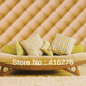 free shipping wallpaper fashion soft bag faux leather tv stereo sofa background wallpaper