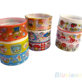 2sets= 20 of kawaii lovely deco cartoon tape scrapbooking adhesive paper sticker for office school use