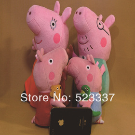 gyermekek peppa pig játékok ajándékok új 2014 Aranyos Peppa Pig Teddy Bear George Pig plüss baba Játék Töltött Plüss Cartoon Plüss Kids Ajándék
