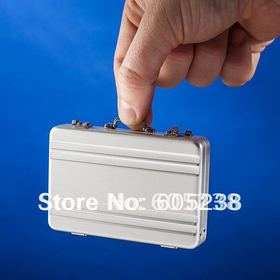 Free shipping Mini Briefcase Business Card Case Card Holder