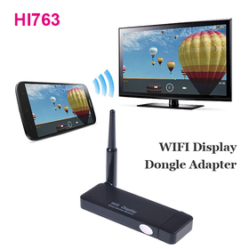 HI763 WIFI Display adapter Adapter Miracastot Wireless AirPlay DLNA 1080P HDMI For Android okostelefon Tablet iPhone iPad legújabb