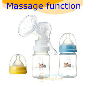 high quality massage manual breast pump 2 milk bottle suction cup medela teal pump pull type mother care free shipping