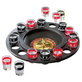 Shot Glass Roulette Drinking 16 Set Party Adults Game Spinning Wheel Casino drink casino 