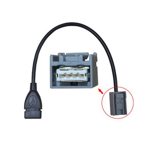 Ingyenes házhozszállítás új női USB kábel adapter 2008-tól Honda Civic Jazz Fit CR-V Accord