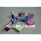 Free shipping 10pcs cheap Mini MP3 player,clip MP3 player,With card slot,support card up to 32gb