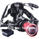 1PC 3 Colors Design HeadLight CREE LED 1800 Lumens 3 Mode Waterproof HeadLamp + Car charger For Tactical Hunting Camping