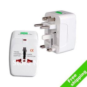 free shipping 2pcs/lot All in One Universal Travel Wall Charger,AC Power Adapter Converter AU/UK/US/EU Plug,Retail