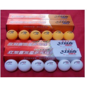 Free Shipping 4 pack DHS 3 star Table tennis ball pingpong balls 2 colors 6pcs/pack