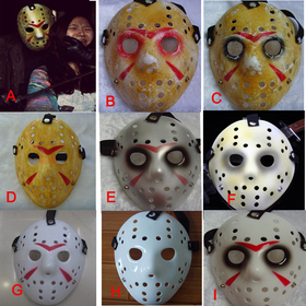 New Style Horrible Scary Prank Jason Freddy War Adult Party Maske Halloween Karneval Props 9 Farben
