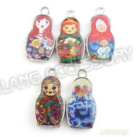 Promotion Item Doll Shape Charms 2.8g 60pcs/lot Zinc Alloy Pendant Fit European Jewelry Making 143460