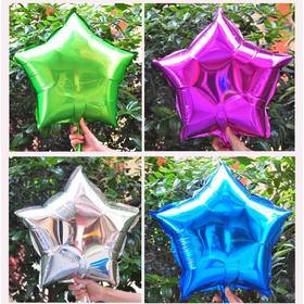 Free Shipping 10inch 50pcs Five-Point Star Promotion Toy For Wedding Birthday Party Inflatable Ballons Aluminum Foil Balloon