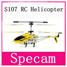 Super Deal S107 S107G Gyro Electric 3.5CH Metal Infrared Remote Control Mini RC Helicopter Heli Copter RTF 3CH Child Toys