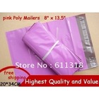 100PCS NEW [PINK] COLOR POLY MAILERS ENVELOPE SHIPPING BAGS 8 x 13.5 Inch 200x340mm
