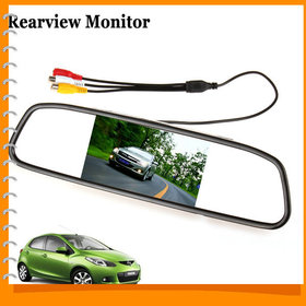 Univeral 4.3 Inch Color TFT LCD Parking Car Rear View Mirror Monitor 4.3'' Rearview Monitor for Backup Reverse Camera