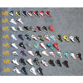 20pcs models sneaker 1 2 3 4 5 6 7 8 9 10 11 12 13 generations keychain shoes retro freeshipping
