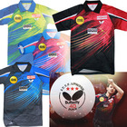 Free shipping . Wholesale .Germany Timboll NEW Butterfly table tennis shirt Men