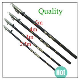 Hot Sale! 4m Spinning Telescopic Fishing Rods High Quality Sea Fishing Rod Fiberglass Rod Sea Pole 1pcs/lot