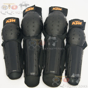 4pcs/Set Universal KTM ATV Motocross Motorcycle Offroad Accessories racing Rider Protective Gears 2 Knee + 2 Elbow Guards Pads