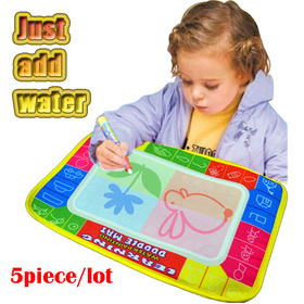 Free shipping 29X19cm 4 color Water Drawing Toys Mat Aquadoodle Mat&1 Magic Pen/Water Drawing board/ play mat