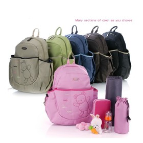 Fashion Colorland cute bear multifunctional backpack nappy bag mummy bag set diaper bags babies care product free shipping