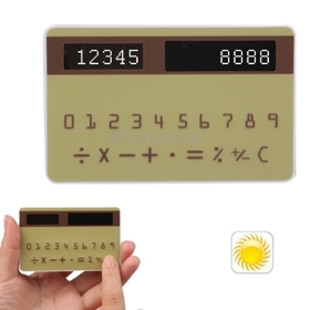 Doulex Solar Calculator Counter Calculating (Yellowish Brown)