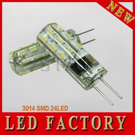 factory price Hot Sale 3W G4 LED Blub 3014-SMD 24LED Light Bulb Lamps 220V Crystal Lamp 130-150Lm Warm/Cold White