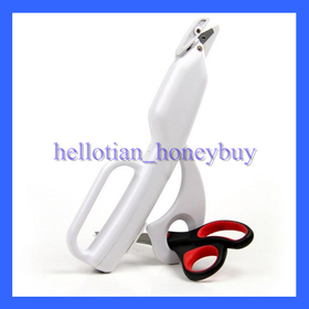 Auto Electric Scissors Cutter Battery-Operated Handheld Electric Scissors White