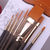 Golden Taklon Hair wood hand Acrylic Watercolor Oil Painting Brush art brushes set 0030