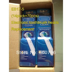 Promotion[14pack=70pcs] EB17-5 Electronic toothbrush heads EB17-4+1/EB17-5 O_ral B rushes replacement toothbrushes Brand New