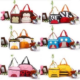 2014 HOT Selling Diaper Bags Women Messenger Shoulder Bag Maternity Changing Nappy Bag Set Tote Handbag animal pattern