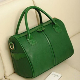 2014 brief casual women's handbag green black red designer middle totes shoulder bags free shipping