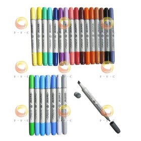 Free Shipping 24-Color Set Finecolour Junior Marker with a bag - 2/3 cheaper than alcohol based ink double tip Copic Ciao marker
