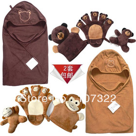  cartoon double layer ultrafine cotton towel blankets kids bath towel pack blankets toy 644033