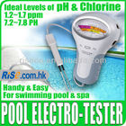 New Swimming Pool Water pH & 2 Level spa water quality monitor Chlorine Tester