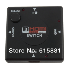 3Port 1080P HDMI Switch Switcher Splitter Video Selector Hub Box HDTV DVD DK