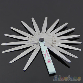 0.02 to 1mm Metric Feeler Gauge Filler Thickness Measurement Tool 17 Blade