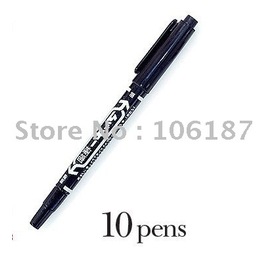 10 Tattoo Marker Pen Marking Scribe black Pen Fine & Reg Tip Permanent