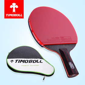 gratis shiping TIMO BOLL bordtennisbat 8 stjerne Ping Pong ketsjere PADDLE Bumser I pen - bedrift stil håndtryk greb