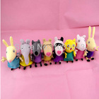 HOT 2014 NEW 19cm kawaii Peppa Pig friends 8pcs/lot High Quality Plush Soft Doll Stuffed Animals toys for kids grils gift