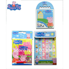 3Pcs/Lot Peppa pig crayon color suits + stickers +Peppa pig color pencil paint series to Educational toy for baby kid gift