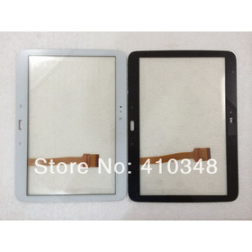 100% New For Tab 3 10.1 P5200 P5210 Screen with adhesive sticker Black White free shipping