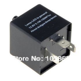 New Electronic LED Flasher Relay 3 Pin 12V Motorcycle Turn Singal Adjustable G0181