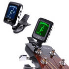Mini Clip-on Clip on LCD Display Guitar Tuner Backlight 360 Degree Rotatable Clip for Guitar Chromatic Bass Violin and Ukulele