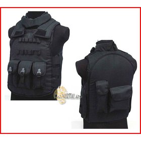 Ingyenes házhozszállítás SWAT Airsoft Paintball Tactical Combat Assault Vest Black 2 Elérhető színek (ATM031a) !!