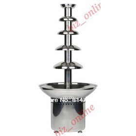 Free Shipping 5 layer Stainless steel Commercial chocolate fountain (Ant-8086)