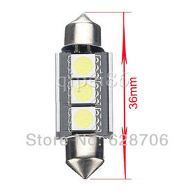 10pcs 36mm CANBUS Error Free 3 LED 5050 SMD 6418 C5W License Plate Dome Festoon Light Bulb