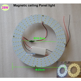 LED Panel Light 28W,Round Magnet Ceiling Lamp,LED Ring 3400LM 25CM,cold/warm white,& 22W 15W LED Circular living room lobby lamp