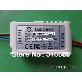 LED driver 20W 18W 16W 14W 12W 0.6A 600mA 6-10S-1PX3 QiHan Housing constant current power supply lighting transformer