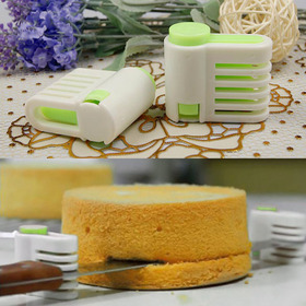 2014 New 2 pcs/lot 5 Layers Kitchen DIY cooking tools Cake Bread Cutter Leveler Slicer Cutting Fixator Tools #ZH086